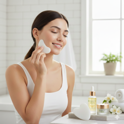 Gua Sha jade blanc Herbalife : Pierre naturellepour une peau radieuse