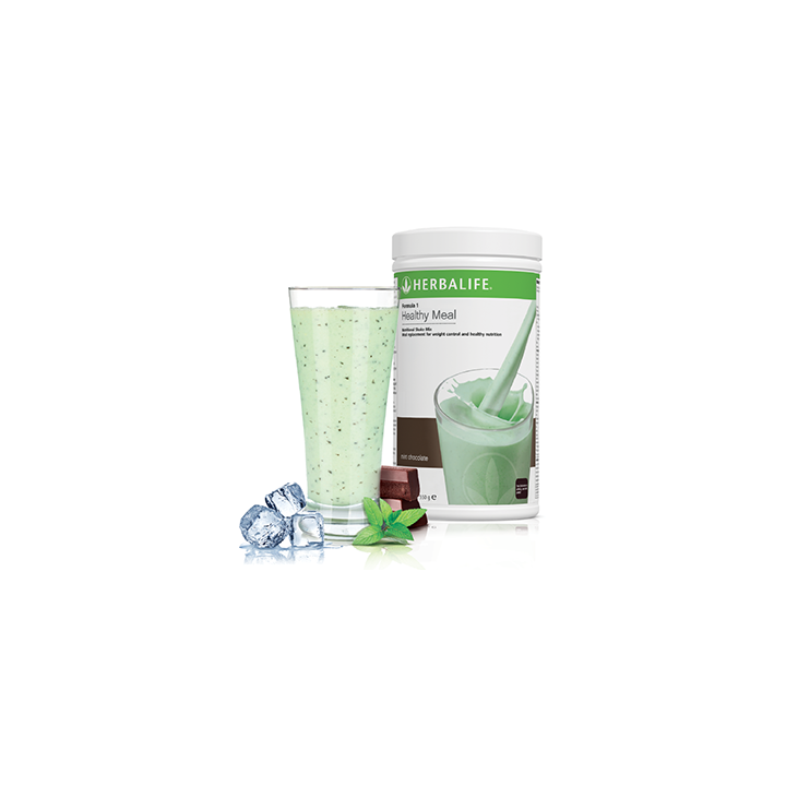 Boisson minceur Formula 1 Herbalife Menthe Chocolat de 220 kcal seulement 