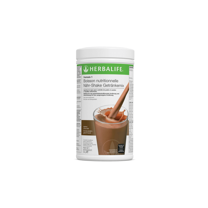 Profitez d'une nutrition équilibrée avec le repas prise de poids Herbalife F1 chocolat gourmand 