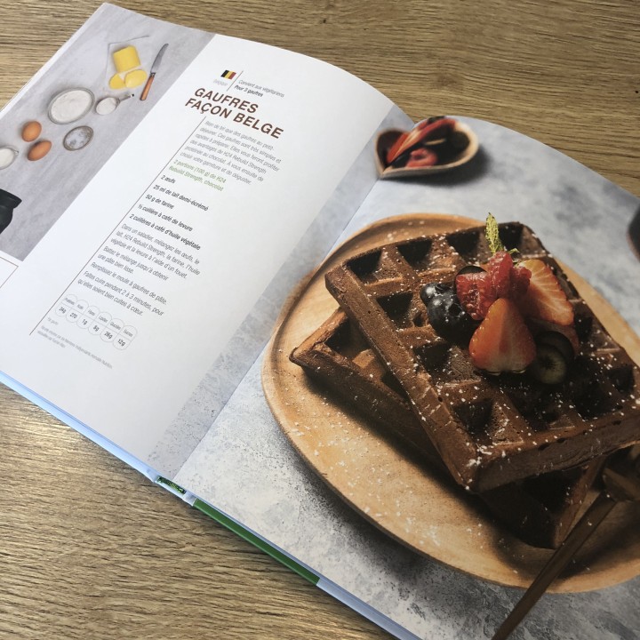 Cuisinez avec Herbalife nutrition. Livre de recettes Herbalife Nutrition. Recette gauffres belges