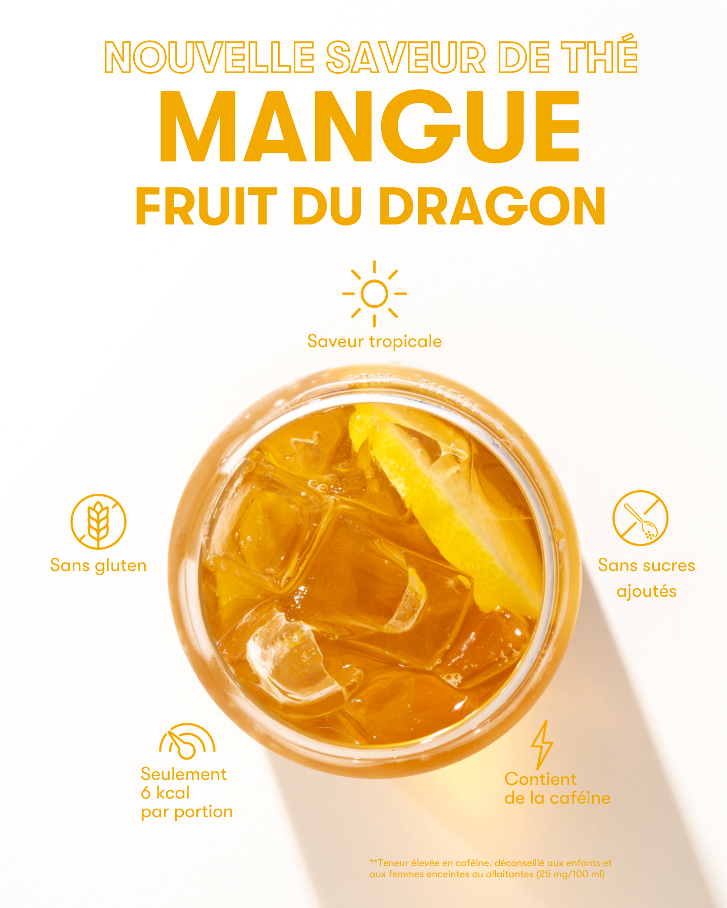 Thé Herbalife saveur mangue fruit du dragon